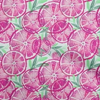 Onuone poliesterski spand Fuschia Pink tkanina od listova i limunska tkanina za šivanje tiskane pločice od dvorišta široko