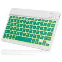 U lagana ergonomska tastatura sa pozadinom RGB svjetla, višestruki uređaj tanak punjiva tipkovnica Bluetooth
