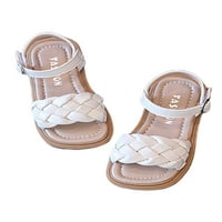 Leuncero Kids Haljina Sandal Ljeto Ravne sandale Plaže Princeze Cipele Ležerne vjenčane lagane pletenice