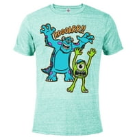 Disney Pixar Monsters u Mikey i Sulley Roar majica - pomiješana majica kratkih rukava za odrasle - prilagođeni-celadon