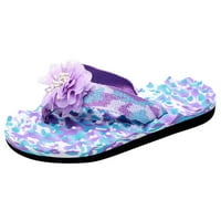 ZTTD modne žene ljetne plaže cvijeće prozračne cipele sandale home papera flip flops ravne cipele ženska papučica a