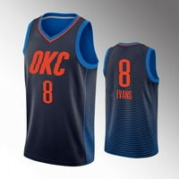 NBA_ Jersey Oklahoma''City''then''men Steven Adams Dennis Schroder Abdel Nader izjava mornarički dres