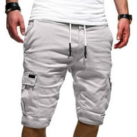 Labakihah teretni pantalone za muškarce muške ljetne casual plus veličine višestruki džepni alat sportske