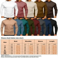 Glookwis muške vrhove dugih rukava s majicama, majica u boji SPORT DESTANU Pulover Poluuša za bluzu