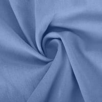 Lastesso ženske pamučne posteljine poklopce rukav za bluzu bez ledenog bluza na vrhu elastičnog struka