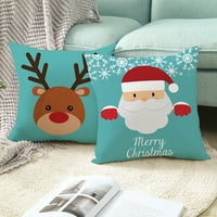 18 Crtane božićne tačke crtane jastuk bacač za bacanje jastuka
