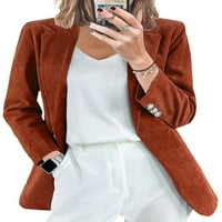 Ženska dugmeta za ovratnike za žene Blazers casual otvorene prednje jakne odijelo Cardigan