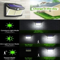 Solarno vanjsko svjetlo, nadogradnja bežičnog solarne senzore solarne sigurnosnog svjetla 270 ° solarni svijetli IP solarni zidni svjetiljka za ulazna vrata, dvorište, garaža, vrt