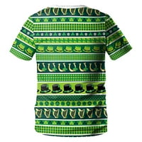 Dan irskog ulica Patricka Moda i zabavna Ispis par majica s kratkim rukavima, vojska zelena, XL