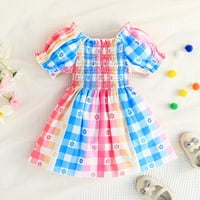 Pimfylm Toddler Ljetne haljine Djevojka haljina dugih rukava Tutu haljina djevojka tulle haljina pročišćena