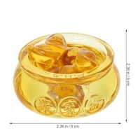 Postavite Crystal Treasure Basin Ornament Crystal Decral Decoration