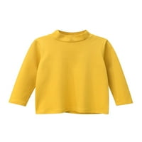 GRIANOOK GIRKE T majice Crew Crt Majica Dugi rukav Tee Kids Labavi bluza Ležerne prilike pulover u boji