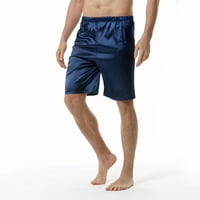 Hlače muškarci Muške ljetne modne jednostavne čvrste boje elastične struke Svilene kratke hlače Kućne