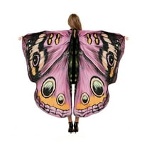 Kiapeise Women Butterfly šal sa svijetlom bojom, podesivom ručnom remenom