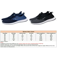Tenmi Muške atletske cipele mreža za trčanje cipela Sportske tenisice čipke treneri muškarci prozračne lagane crne boje 9