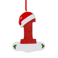 Yubnlvae Božićni ukrasi personalizirani ukrasi božićne slova personalizirani ukrasi božićne slova