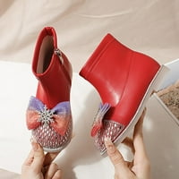 Kožne cipele za baycosin za djevojke Glitter gležnjače Dječje dječje cipele s niskim potpeticama modne