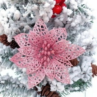 Višestruki božićni drvci Dvostruki šuplji umjetni cvjetovi Xmas Decor Christmas Drvo Ornament