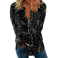 Ženske košulje Dressy Ležerne prilike stabilne odjeće Žene'sFashion Dugi rukav Halloween Print patent