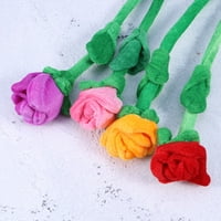 Rose punjene plišane plišane igračke ružne lutke simulacije ruža Bouquet poklon na cvijetu zaljubljenih