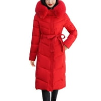 Nove žene Down Pamučna jakna Oplaća Žene Ležerne prilike sa čvrstim kaputom Jakna s kapuljačom Reverzibilna