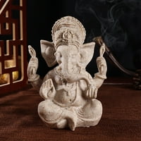 Vintage Sandstone Slon Indian Ganesha skulptura za kućni ured umjetničko ukrasi-a