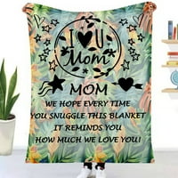 Day Mother Day Diketa - pokrivač za djevojke mekane slatko bacanje pokrivač toplog fleka Fluffy nejasne