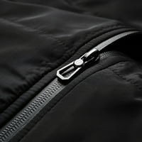 FVWitlyh ženska crna puffer prsluk Ženski zimski kratki prsluk lagan bez rukava toplo odjeća retro podstavljena