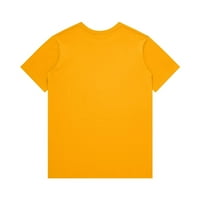 Ženske košulje Ženska moda Casual Baseball Majčin dan tiskani okrugli vrat kratkih rukava Top bluza narandžasta xxxl