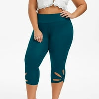 Joga hlače za žene plus veličine visokog struka kaprimkim gamašima za žene vježbanje za žene Yoga Capris
