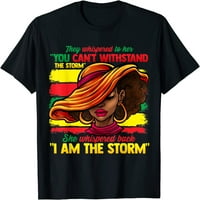 Ponosna crna afrička američka ženska majica Crna historija