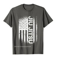 JhpkJnormal Jiu Jitsu Američka zastava Majica za muškarce Hot Sale Premium pamuk Top T-majice Modni Camisas Hombre