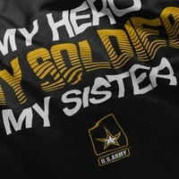 Army Moja sestra vojnika HERO ROMPER dječaci ili djevojke novorođenčad beba Brisco marke 12m