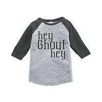 Custom Party Shop Kid's Hey Ghoul Hej smiješna Halloween majica Grey