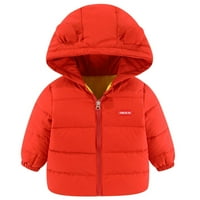 SHPWFBE dječje djevojke odjeću Toddler dječaci zimska topla jakna Outerwears Pismo Bear uši kaputi na