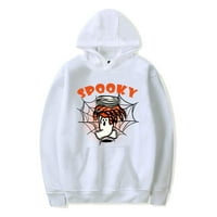 Halloween Duksevi Cotumes za žene Muškarci Spooky Spider Merch Web Hoodie Dugi rukav