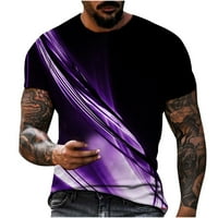 Majice kratkih rukava za muškarce ulica 3D mišićni kratki rukav Ispis ličnosti modne majice, plus veličine