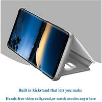 Slučaj za iPhone Case Erstro Design Clean View Flip BookStyle Ultra tanki Kickstand Stakloot zaštitni