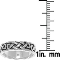 Sterling srebrni beskrajni klizni prsten za konot