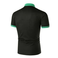 CLlios muns polo majice Slim Fit kratki rukav na vrhu punog ljetnog modnog golf majica Kontrastne rever ovratnik pokloni za muškarce
