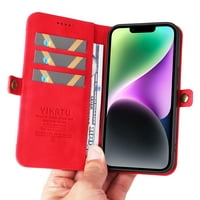 Nalacover za iPhone Cour Case 【RFID Blokiranje】 【Slide Pocket Slot】, Držač kreditne kartice Flip Folio