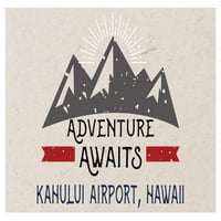 Zračna luka Kahului Hawaii Suvenir Frižider Magnet Avantura čeka dizajn