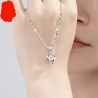 Ogrlice od Feledorashia za žene zaljubljene poklone Žene srebrne Infinity Love Heart ogrlica s implementalnim