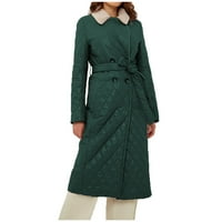 Viadha ženski kapuljač toplim zimskim kaputom s zimskom odjećom plus size topla rever kožni pamučni