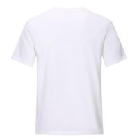 Ženske modne košulje Comfy casual bluze Geometrijski uzorak Ispis vrhova O-izrez majica kratkih rukava