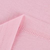 TKLpehg casual top for woman trendi ljeto opušteno fit crewneck košulje Komforno srce tiskane grafičke majice kratkih rukava bluza ružičasta m