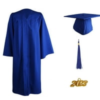 Plava za odrasle student set matura hat hat haljina haljina na tassel privjesak odijela Ostalo