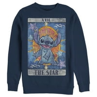 Muški lilo i Stitch Star Tarot Card Duks majica mornarice Plava mala