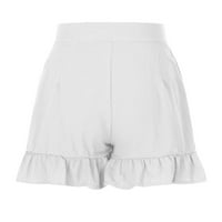 Gacuw posteljine za žene Ljetne široke nogu hlača Plus size Lounge pantalone Nacrtavajuće hlače Ruffle