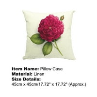Walbest flora jastučnica mekano ukrasni futrola za cvijeće za kauč na razvlačenje
